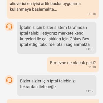 Trendyol Sipariş İptali Marketin Keyfine Kalmış