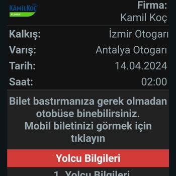 Kamil Koç Geç Gelen Otobüs.