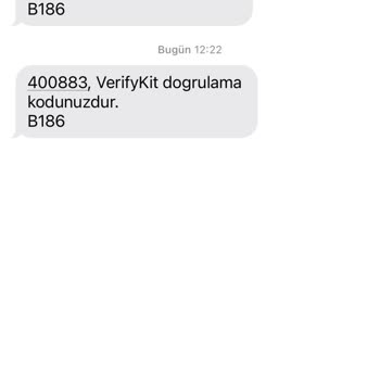 Verifykit Verify Doğrulama Kodu Geldi