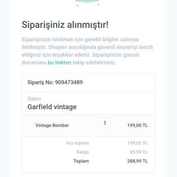 Shopier Garfield Vintage Kirli Ve Bozuk Ürün