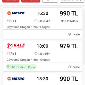 Obilet'ten Satın Aldığım Kamil Koç Seferi Sistemde Görünmüyor
