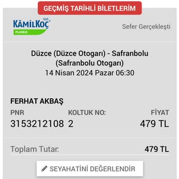 Obilet Rötar Yapan Otobüs Bileti İptali