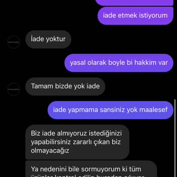 Shoesfabrix İademi Kabul Etmiyor Saygısızca Konuşuyor