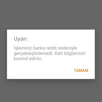 Tom Pay Hadi Kart İle İşlem Yapamıyorum