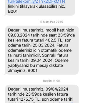 Türk Telekom Fazla Ücret Hakkında