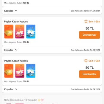 Trendyol Paylaş Kazan Kuponları