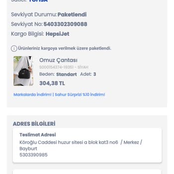 LCW Kargoya Verilmeyen Ürünler