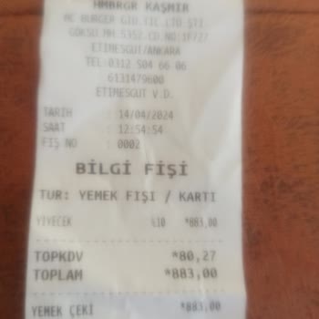 Hmbrgr Hmbrg Kaşmir Center Da Siparişler Yalan Yanlış Alınıyor.