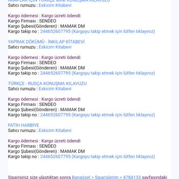 NadirKitap Eksik Ürün Gönderimi