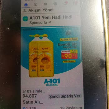 A101 Komili Yağ Siparişinde Yaşanan İki Kat Fatura Şoku!