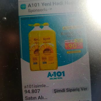 A101 Komili Yağ Siparişinde Yaşanan İki Kat Fatura Şoku!