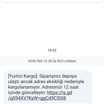 Adres güncelleme mesajı Nasıl İş Bu Açıklayın Bakalım