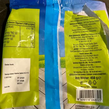 Fine Food Çokça Marka Bamya Paketi İçindeki Yabancı Cisim