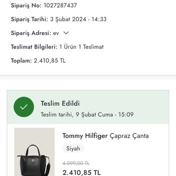 Boyner Tommy Jeans Çanta Eksik Parça