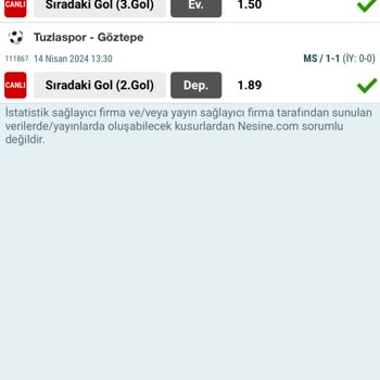 Nesine.com Kullanmak Pişmanlıktır.