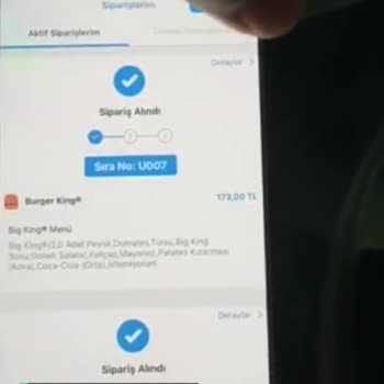 Tıkla Gelsin'den Burger King'den Verdiğim Siparişin İadesi Yapılmadı