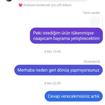 Ponponnkids (Instagram) Yanlış Ve Küçük Ürün Gönderildi Paramı Geri İstiyorum