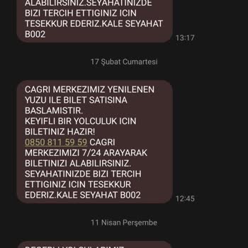 Kale Seyahat Modül Değişikliği Çorlu Marmaris