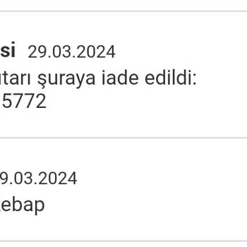 Yemeksepeti Ve Garanti Bankası İade Yapmıyor