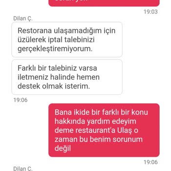 Yemek Sepeti'nde Yaşadığım Mağduriyet
