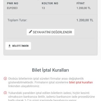 Obilet Tarafından Mağdur Edildim