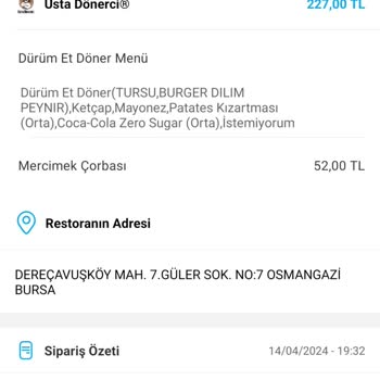 Usta Dönerci Yemek Kalmaması Mağduriyeti Yaşadım.