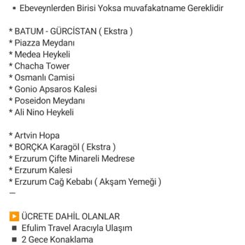 Efulim Turizm Bir Daha Asla Tercih Etmem