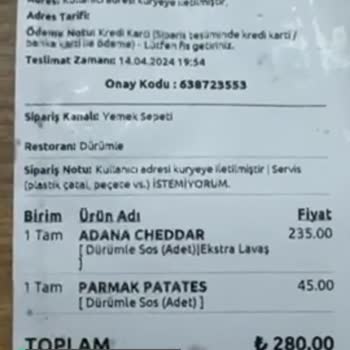 Dürümle Sos Lavaş Koymuyorlar