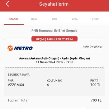 Metro Turizm Şehirlerarası Otobüs Yolculuğunda Yaşanan Mağduriyet