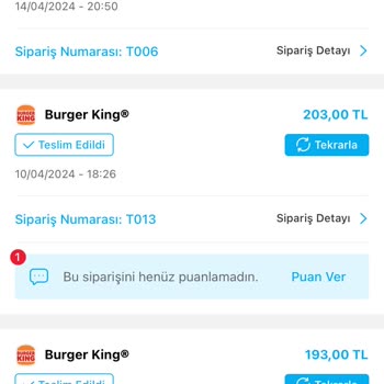 Tıkla Gelsin İptal Edilen Sipariş