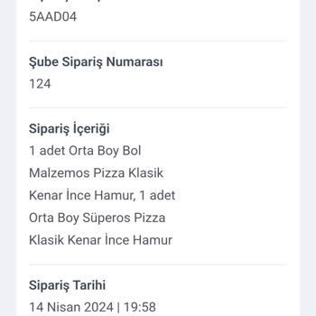 Domino's 2 Saati Aşkın Siparişimi Teslim Etmedi