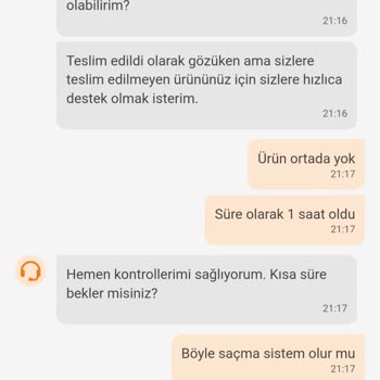 Trendyol Yemek Geciken Teslimat Ve İletişim Sorunları