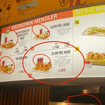 Acilen Denetlenmesi Gereken Şube Emaar AVM Cajun Corner