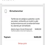 Vodafone Adımlı Aşım Ücreti