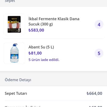 Getir İade Ürünümün Ödemesini Yapmıyor