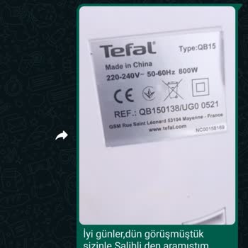 Tefal Yetkili Servisin İlgisizliği