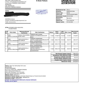 Trendyol Armonika İade Edilen Ürünün Parasının Geri Ödenmemesi