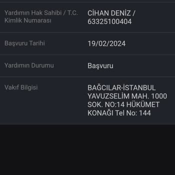 Bağcılar Belediyesi İbb Yardım Destek Sonuçlanma