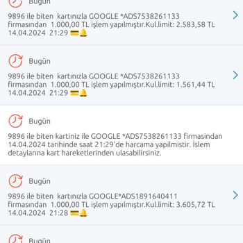Yapı Kredi Bankası Google Ads Hesabımdan İzinsiz Para Çekti