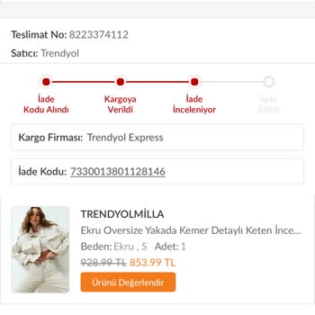 Trendyol Müşteri Ahlakı Kalmamış