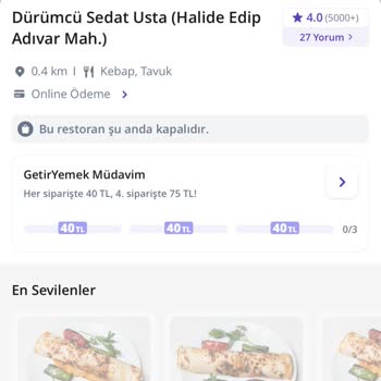Dürümcü Sedat Usta ile Yaşanan Sorun!