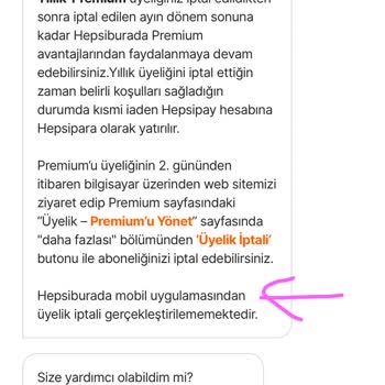 Hepsiburada Premium Üyeliğinin Yalnızca Bilgisayardan İptal Edilmesi