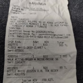 Decathlon Ürünümde Alarm Unutuldu