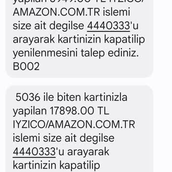Amazon Kredi Kartımdan Bilgim Dışında İşlem