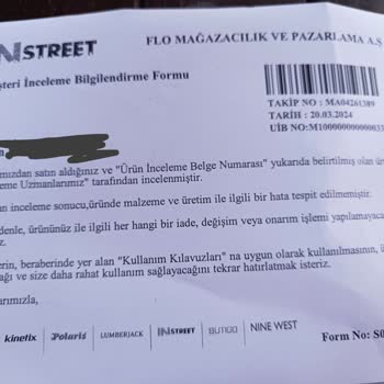 In Street Mağazası Değişim Yapmıyor