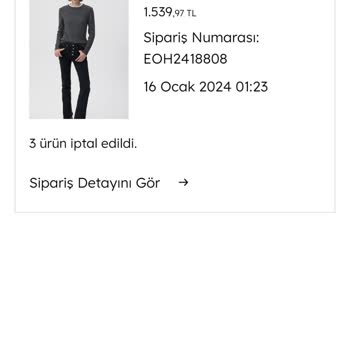 Mavi Sipariş İptali Para İadesi