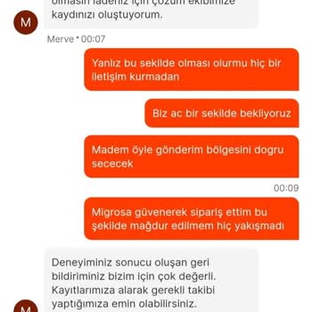 Migros Yemekten Komagene Çiğköfte Siparişi Teslim Edilmedi