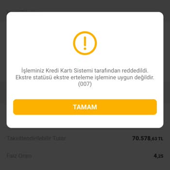 İşleminiz Kredi Kartı Sistemi Tarafından Reddedildi. VakıfBank Sorunu