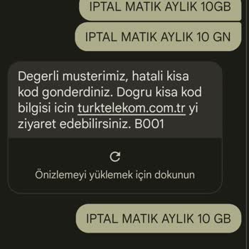 Türk Telekom Paket İptali Yapmıyor