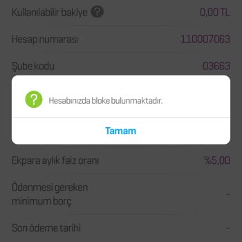 Enpara Hesaplar Bloke Koyuyor